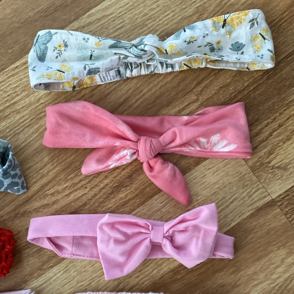 13 Baby Girl Colorful Headband Accessory Bundle